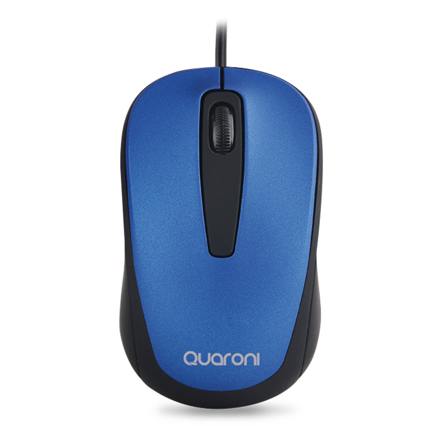 MOUSE OPTICO QUARONI ALAMBRICO COLOR AZUL 1200 DPI MOUSE OPTICO QUARONI ALAMBRICO COLOR AZUL 1200 DPI